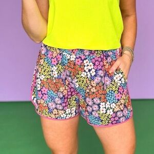 SSYS Orchid Ditsy Floral Printed Active Shorts